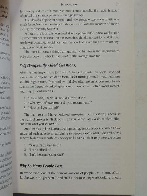 Who Took My Money?: Why Slow Investors Lose And Fast Money Wins! Robert T. Kiyosaki & Sharon L. Lech