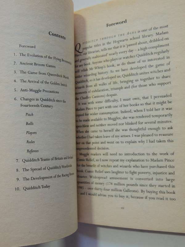 Harry Potter Quidditch Through the Ages - Kennilworthy Whisp- J K Rowling