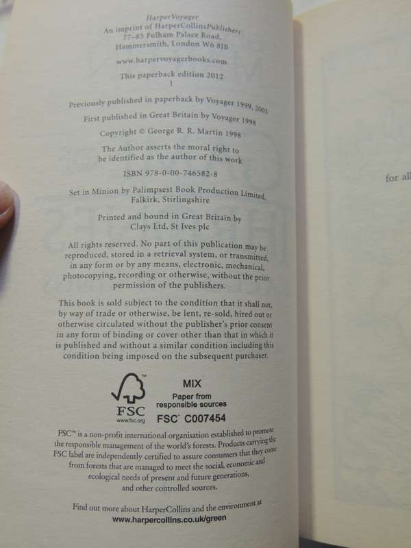 Game Of Thrones, Book 2 of A Song of Ice and Fire, A Clash Iof Kings - George RR Martin