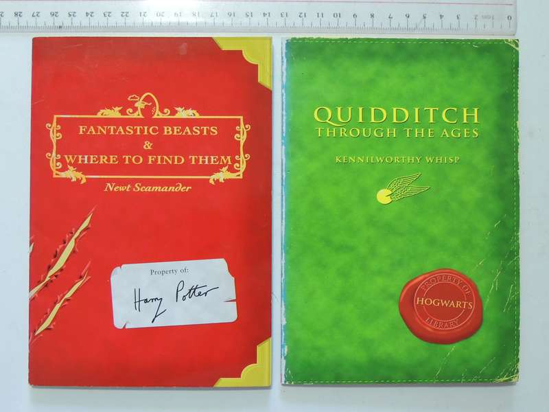 Harry Potter Set:Quidditch Through the Ages, Fantastic Beasts & Where to Find ..- J K Rowling 1st US