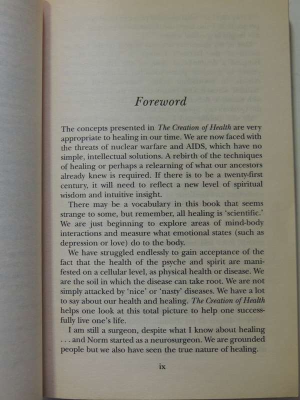 The Creation of Health ,The Emotional, Psychological & Spiritual Responses that... - Caroline Myss