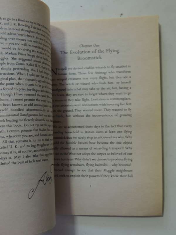Harry Potter Set:Quidditch Through the Ages, Fantastic Beasts & Where to Find ..- J K Rowling 1st US