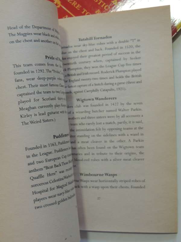 Harry Potter Set:Quidditch Through the Ages, Fantastic Beasts & Where to Find ..- J K Rowling 1st US