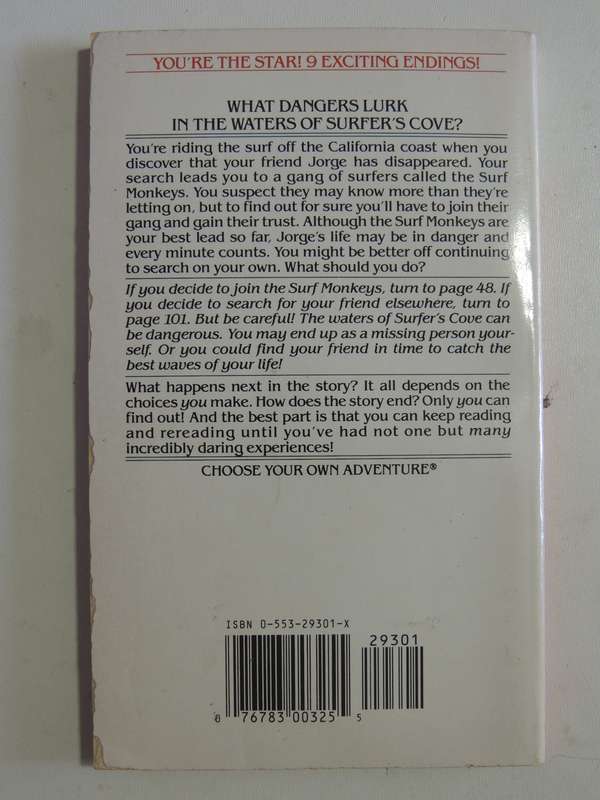 Surf Monkeys - Choose Your Own Adventure 131 - Jay Leibold   1993