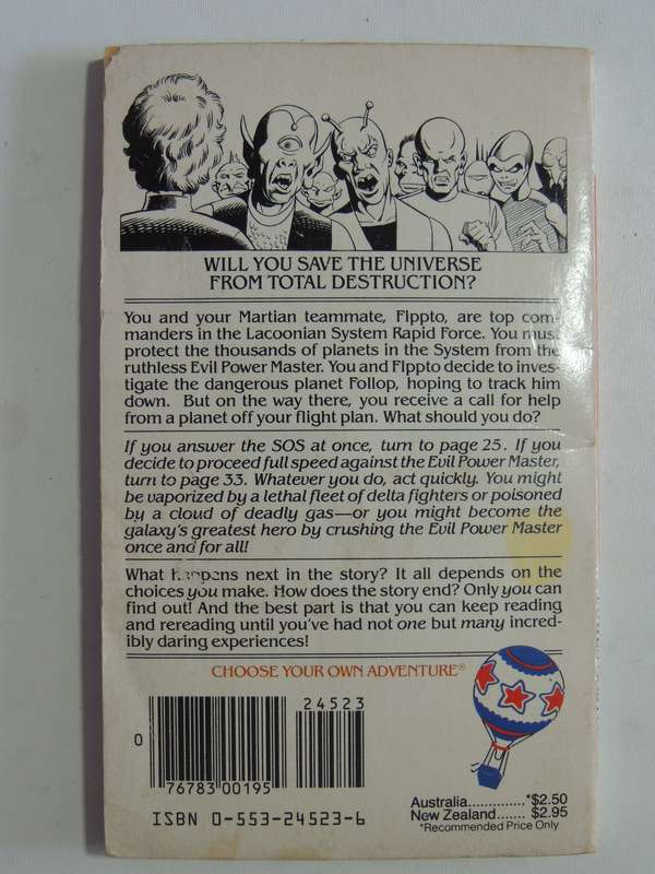 War with the Evil Power Master - Choose Your Own Adventure 37 - R.A. Montgomery  1984