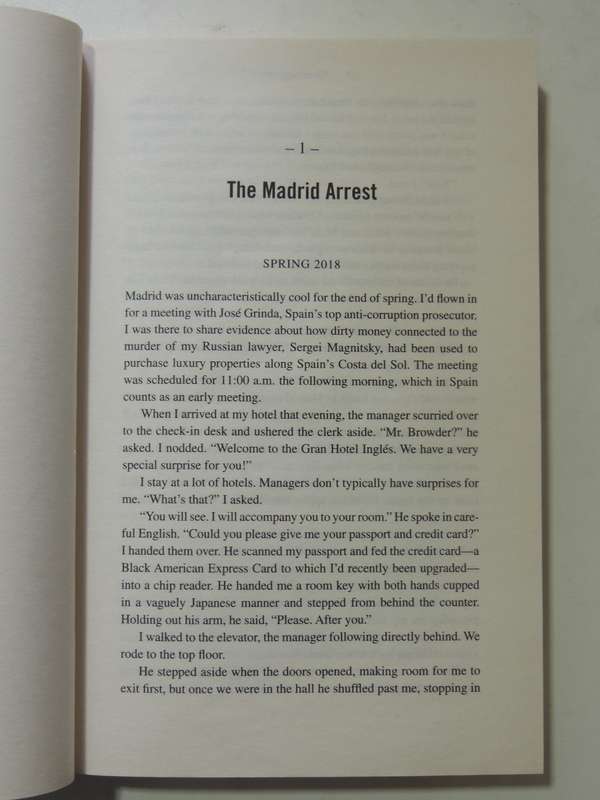 Freezing Order: True Story Of Russian Money Laundering, Murder &Surviving Vladimir Putin.. B Browder