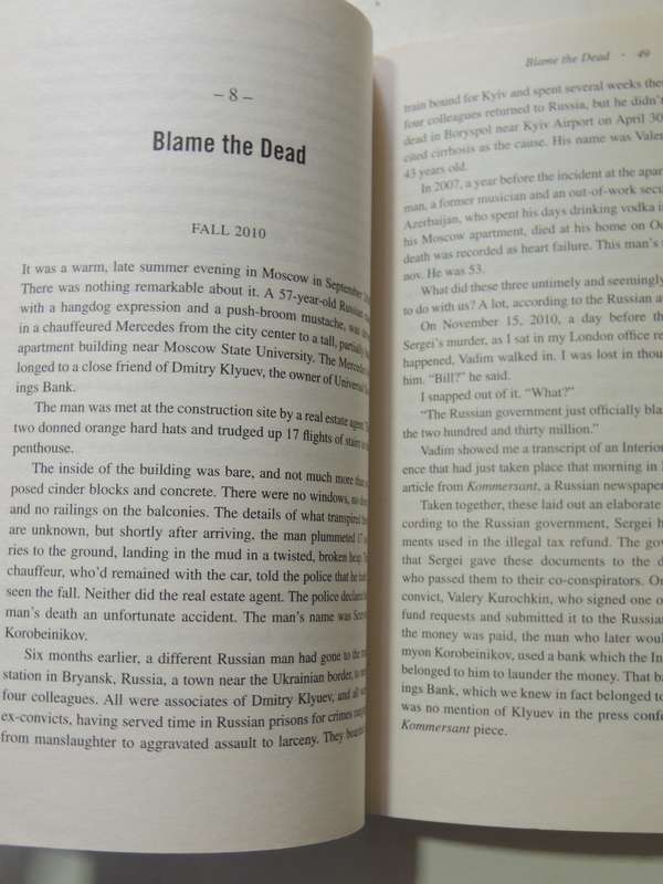 Freezing Order: True Story Of Russian Money Laundering, Murder &Surviving Vladimir Putin.. B Browder