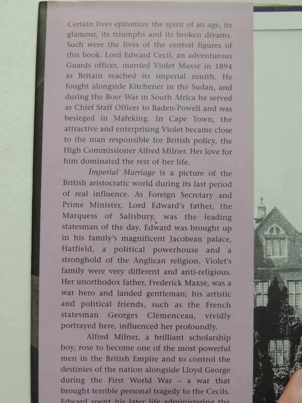 Imperial Marriage: An Edwardian War And Peace - Hugh & Mirabel Cecil