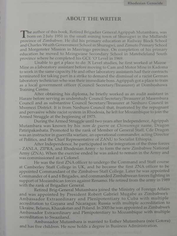 Chimoio Attack: Rhodesian Genocide - Aggripah Mutambara