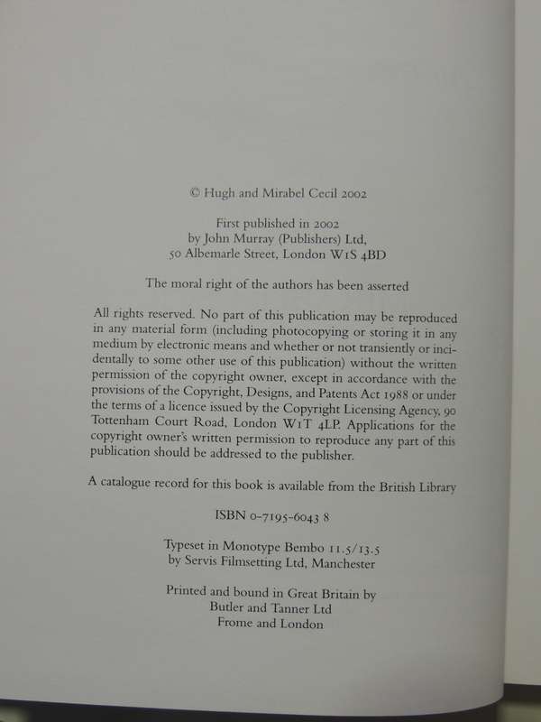 Imperial Marriage: An Edwardian War And Peace - Hugh & Mirabel Cecil