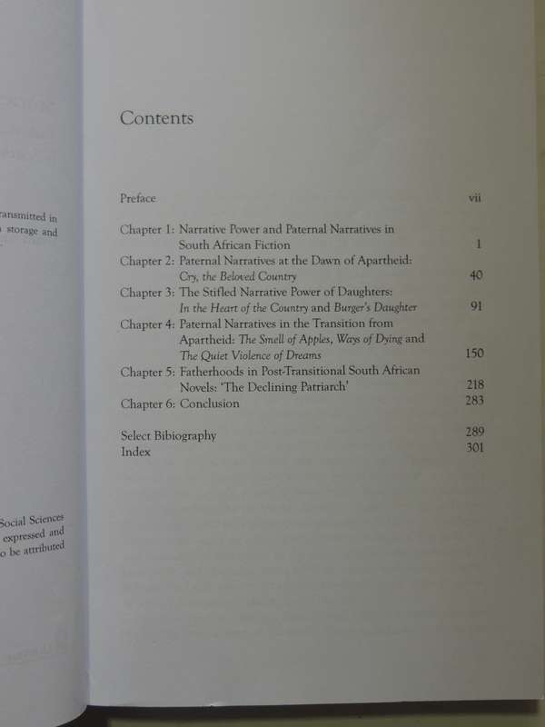 Stories Of Fathers, Stories Of The Nation: Fatherhood & Paternal Power In SA Literature G Andrews