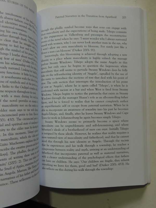 Stories Of Fathers, Stories Of The Nation: Fatherhood & Paternal Power In SA Literature G Andrews