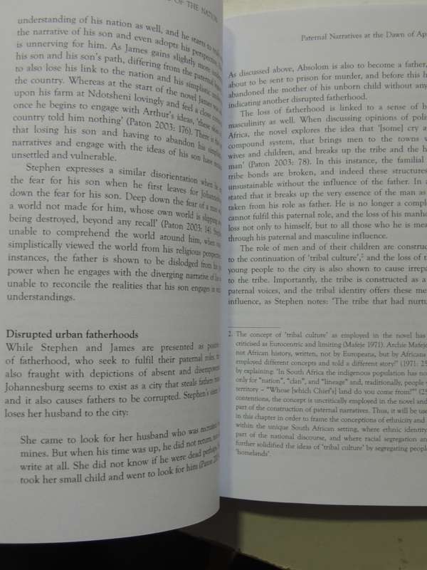 Stories Of Fathers, Stories Of The Nation: Fatherhood & Paternal Power In SA Literature G Andrews