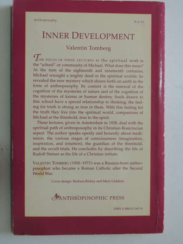 Inner Development, 7 Lectures by  - Valentin Tomberg
