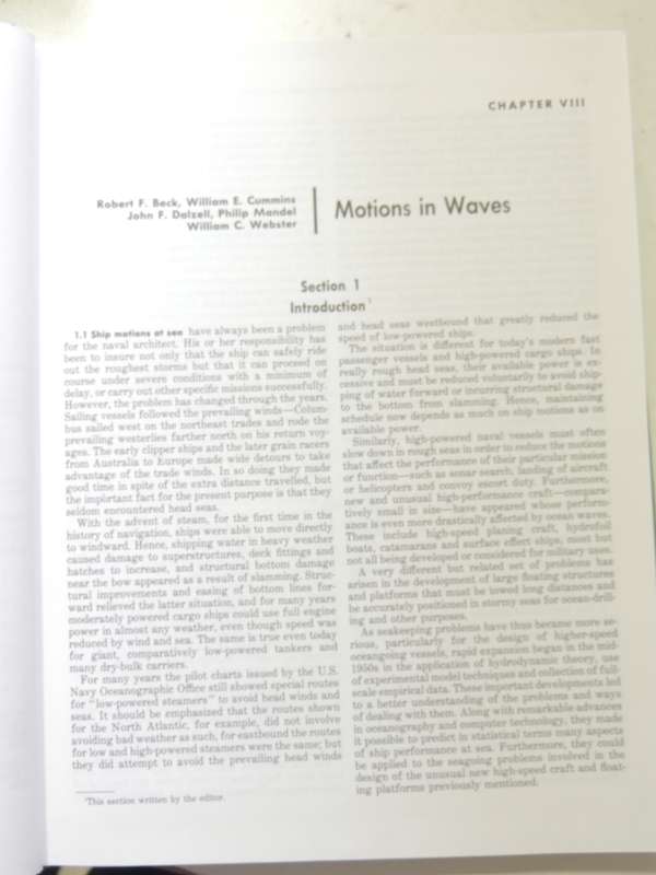 Principles of Naval Architecture Volume III: Motions in Waves & Controllability - ed Edward V. Lewis