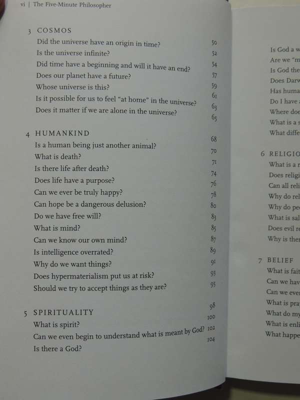 The Five-Minute Philosopher: 80 Unquestionably Good Answers To 80 Unanswerable Big Q's Gerald Benedi