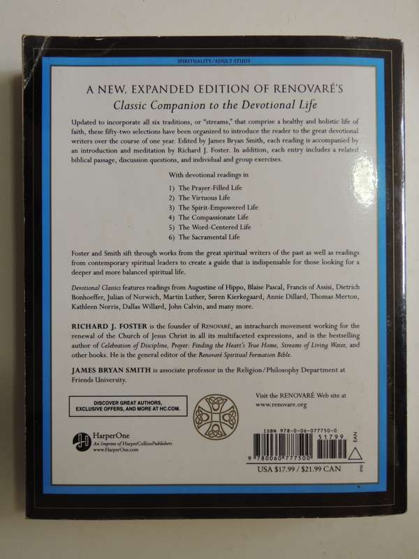 Devotional Classics, Selected Readings For Individuals &Groups,... Resource for Spiritual -RJ Foster