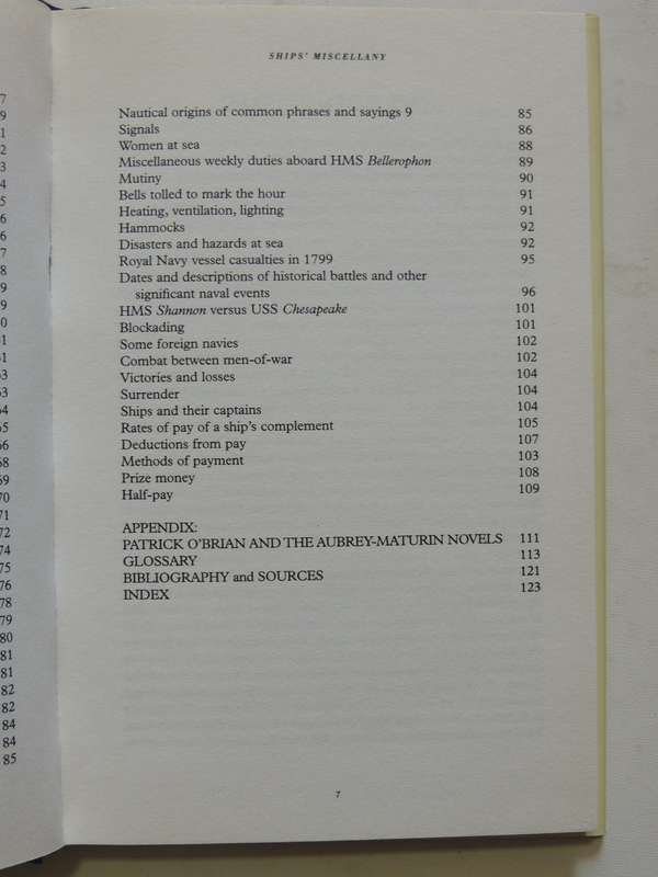 Ship's Miscellany: A Guide To The Royal Navy Of Jack Aubrey
