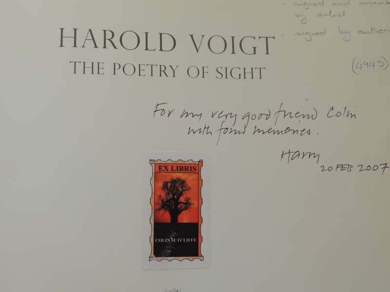The Poetry of SightHarold Voigt  - SIGNED & INSCRIBED BY Author  ART/ PAINTING