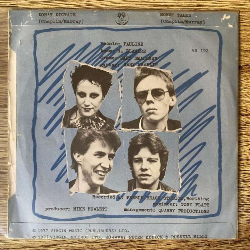 Penetration - Don't Dictate 7"/single (1977 UK import) VG/G+
