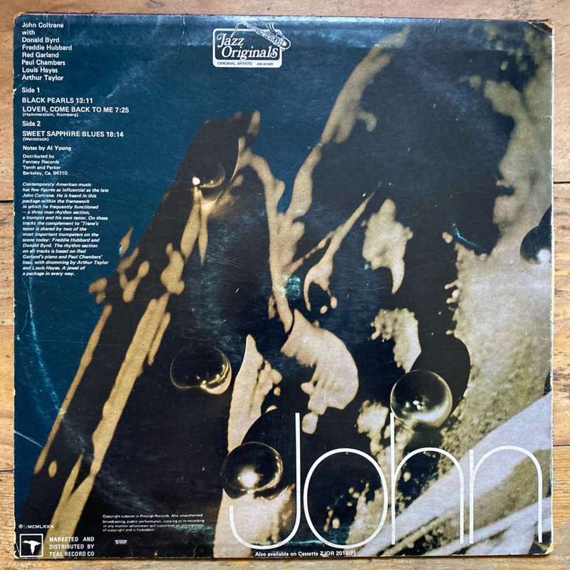 John Coltrane - Black Pearls LP/Album (1980 SA press) VG+/VG