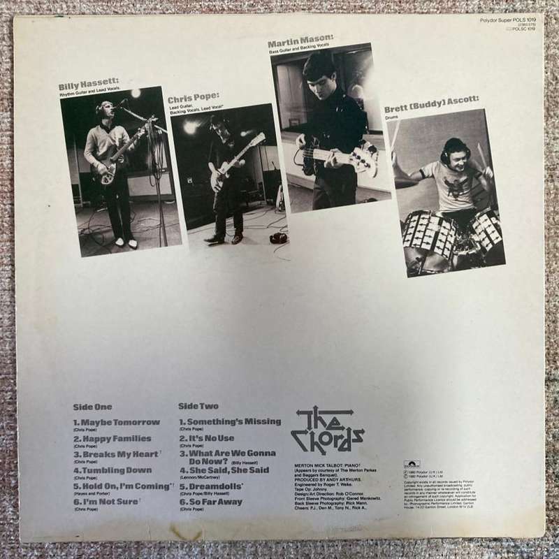 The Chords - So Far Away LP/Album (1980 UK import) VG+/VG