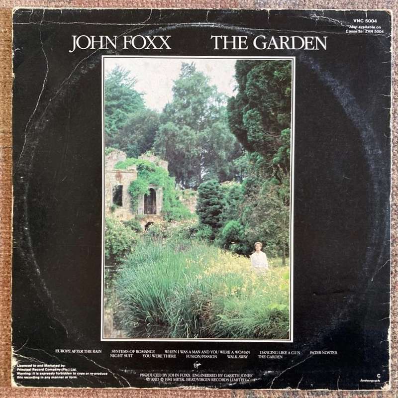 John Foxx - The Garden LP/Album (1981 SA press) VG+/G+