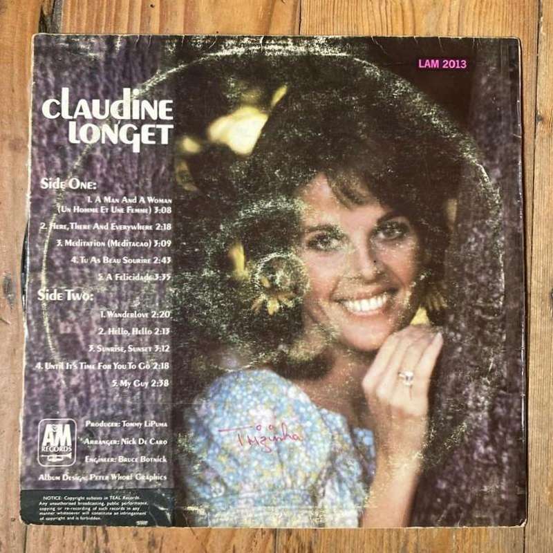 Claudine Longet - Claudine LP/Album (1967 SA press) VG/VG