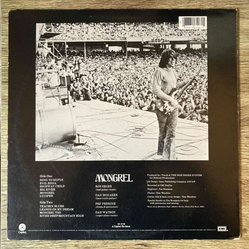 Bob Seger System - Mongrel LP/Album (US import) VG+/VG+
