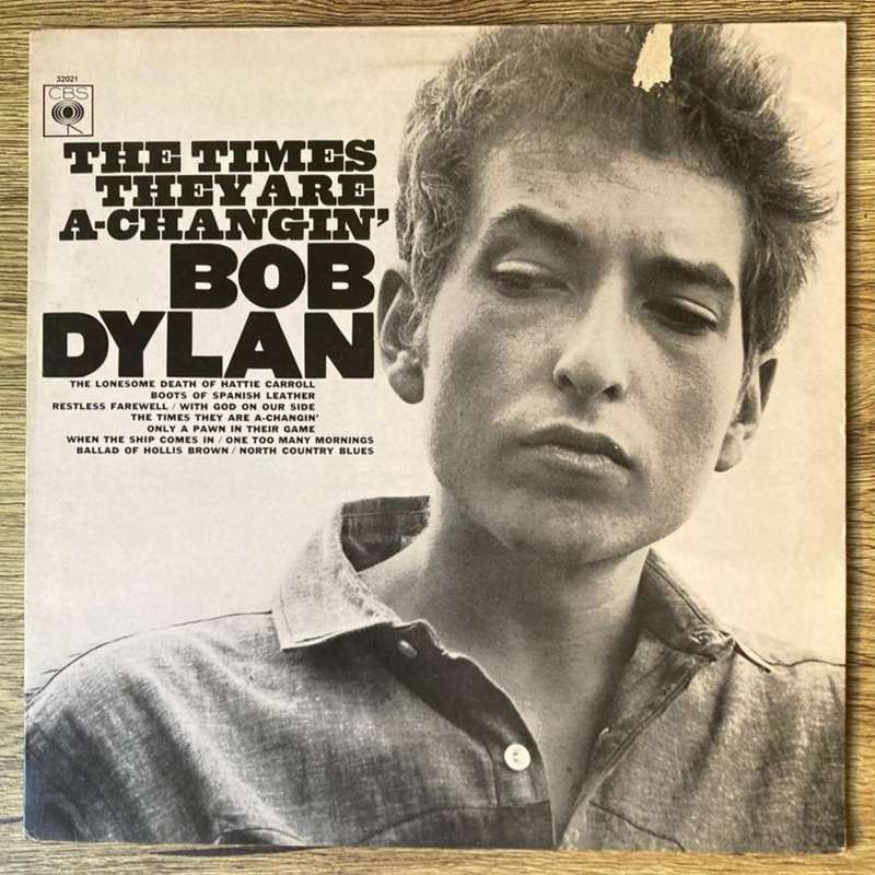 Bob Dylan - The Times They Are A-Changin' LP/Album (UK import) VG+/VG