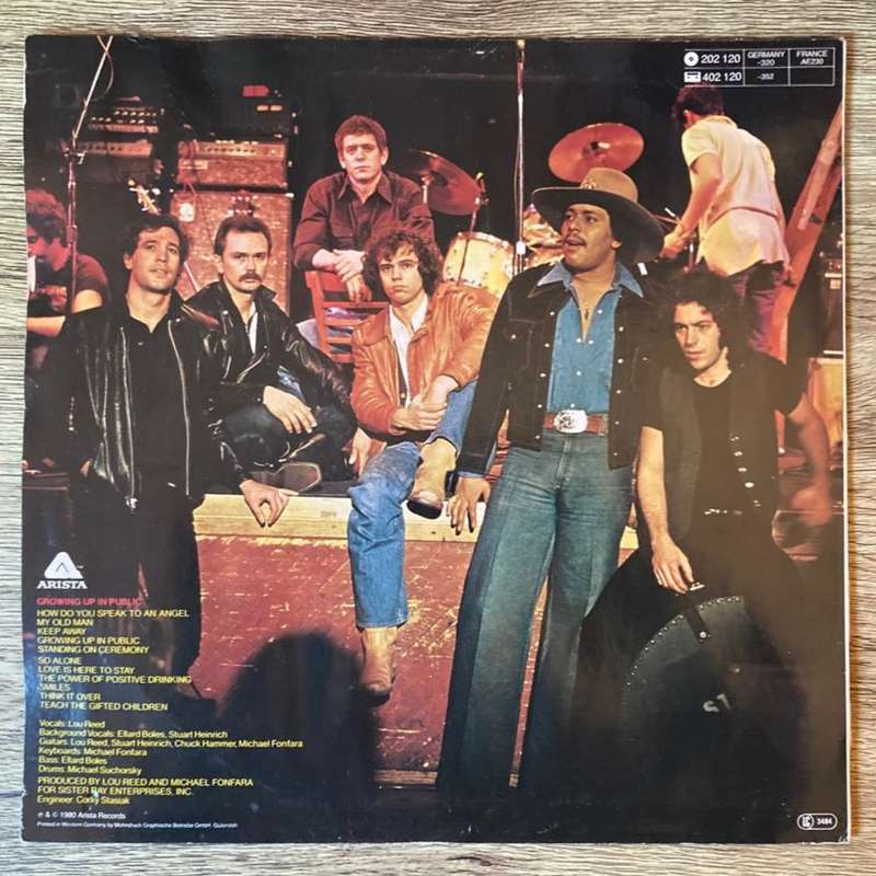 Lou Reed - Growing Up In Public LP/Album (1980 Germain import) VG+/VG