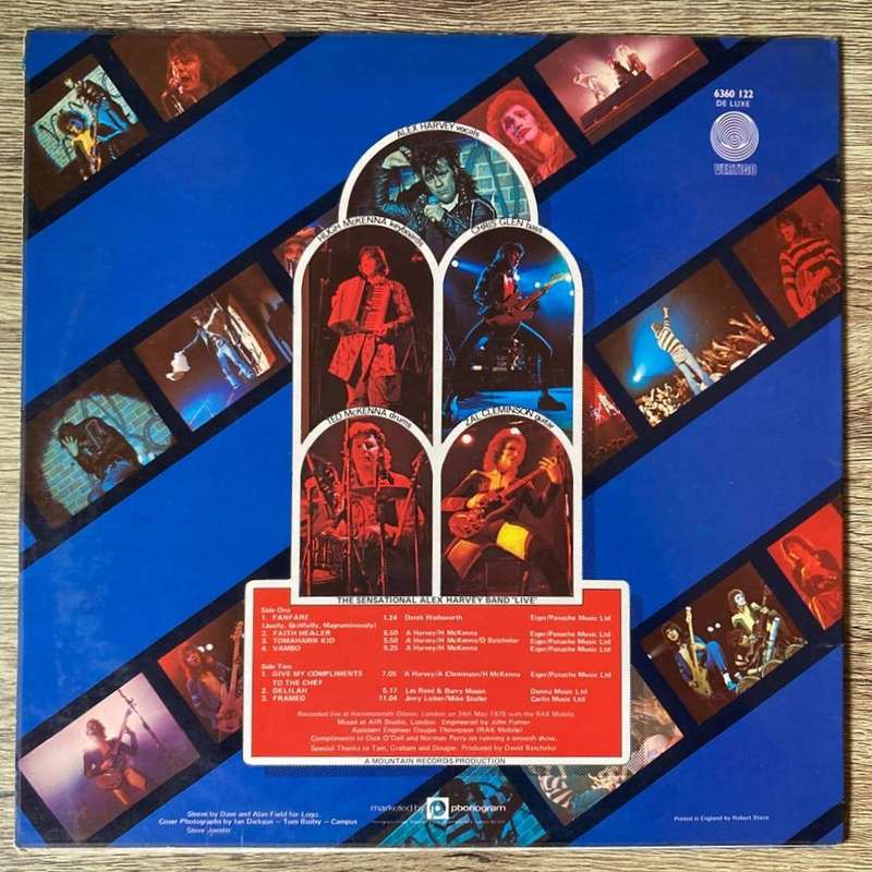 The Sensational Alex Harvey Band - Live LP/Album (1975 UK import) VG+/VG+