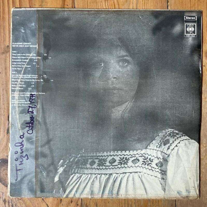 Claudine Longet - We've Only Just Begun LP/Album (1970 SA press) VG-/VG