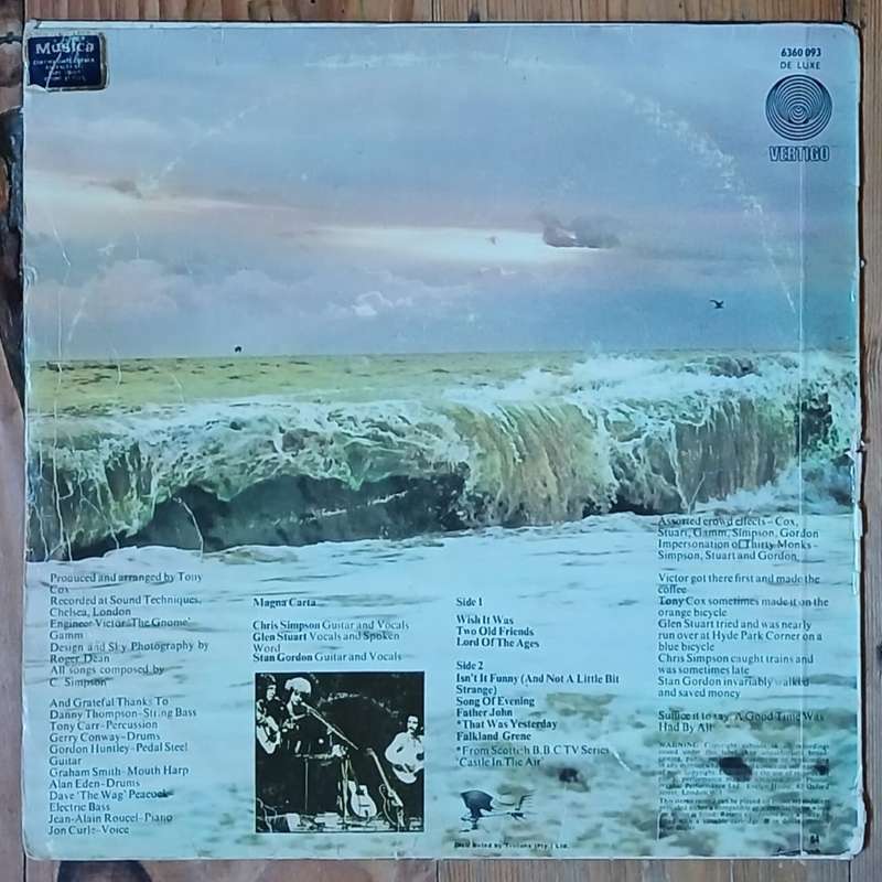 Magna Carta - Lord Of the Ages LP/Album (1973 SA press) G+/G+ [Vertigo swirl]