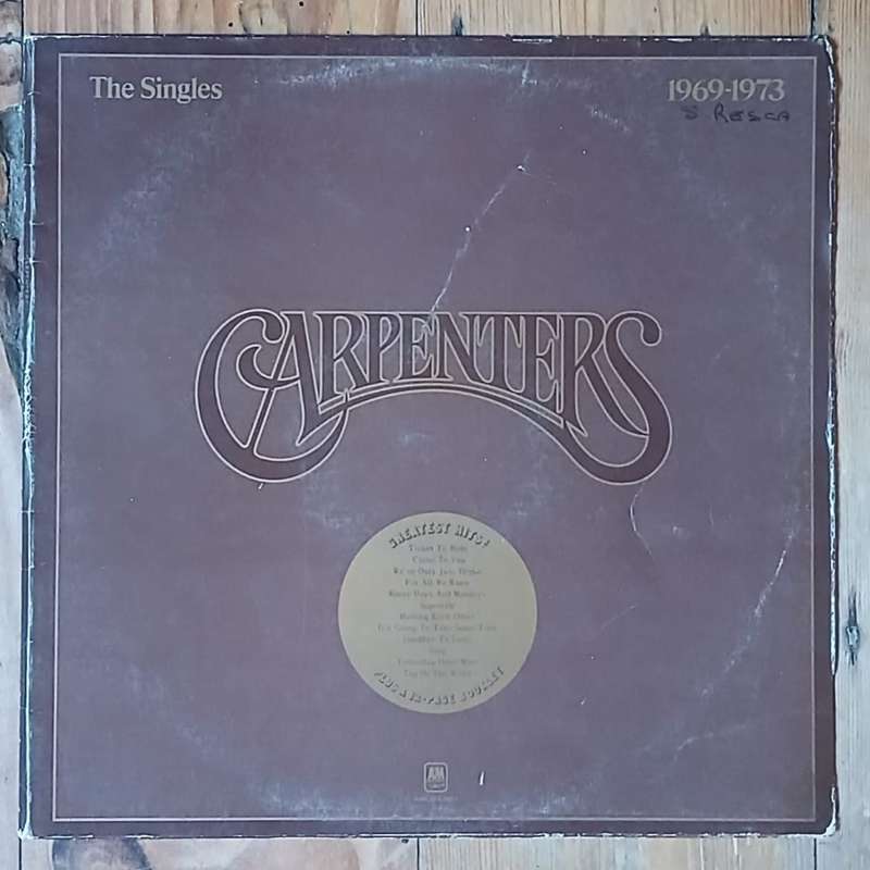 Carpenters - The Singles 1969-1973 LP/Comp. (1973 SA press) VG/G+