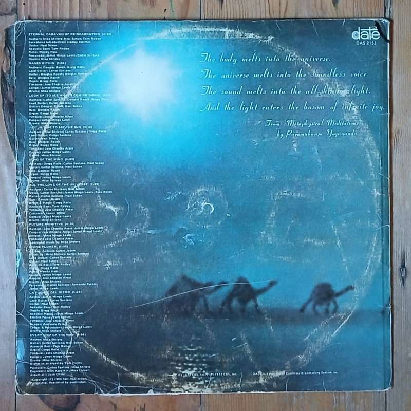 Santana - Caravanserai LP/Album (1972 SA press) G+/G+