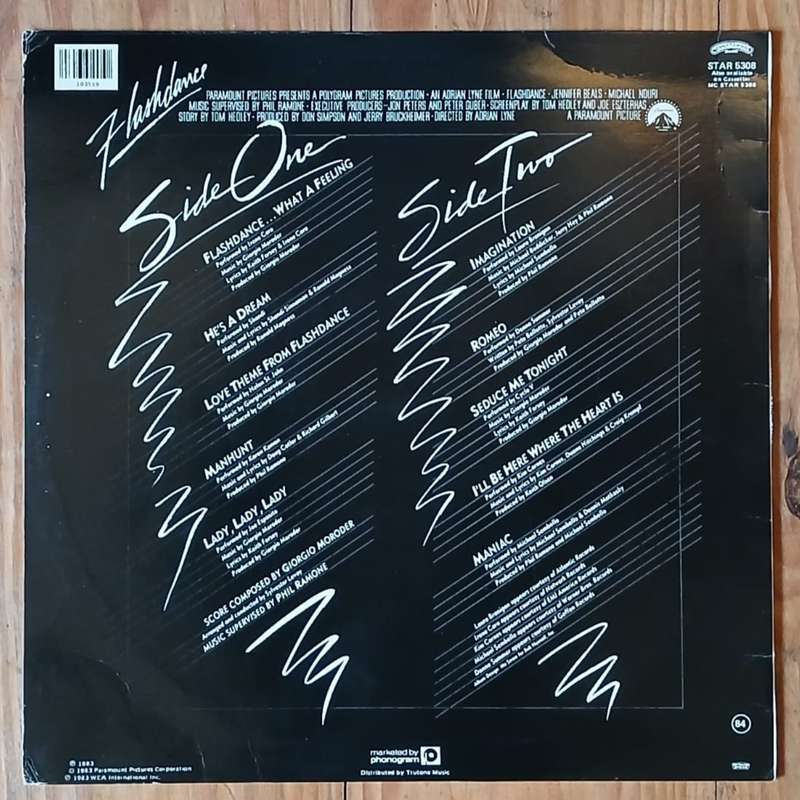 Various - Flashdance (Original Soundtrack) LP/Album (1983 SA press) VG/VG