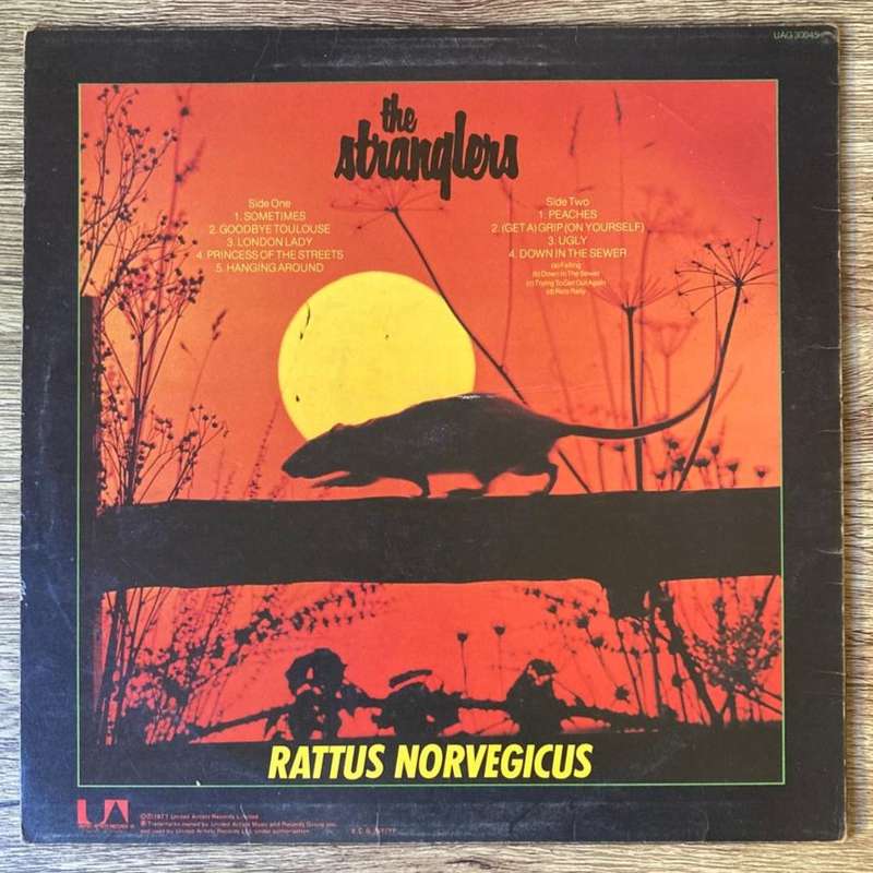 The Stranglers - Stranglers IV (Rattus Norvegicus) LP/Album (1977 UK import) G+/VG
