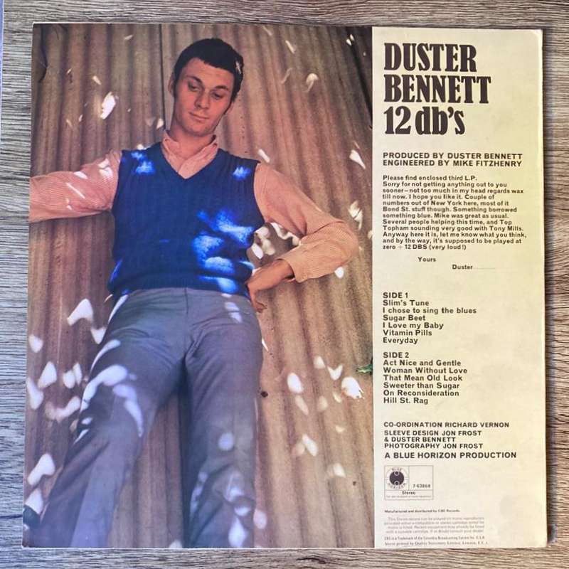 Duster Bennett - 12 DB's LP/Album (1970 UK import) VG+/VG+