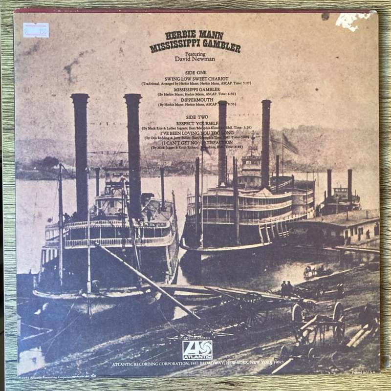 Herbie Mann - Mississippi Gambler LP/Album (1972 SA press_ VG+/VG+
