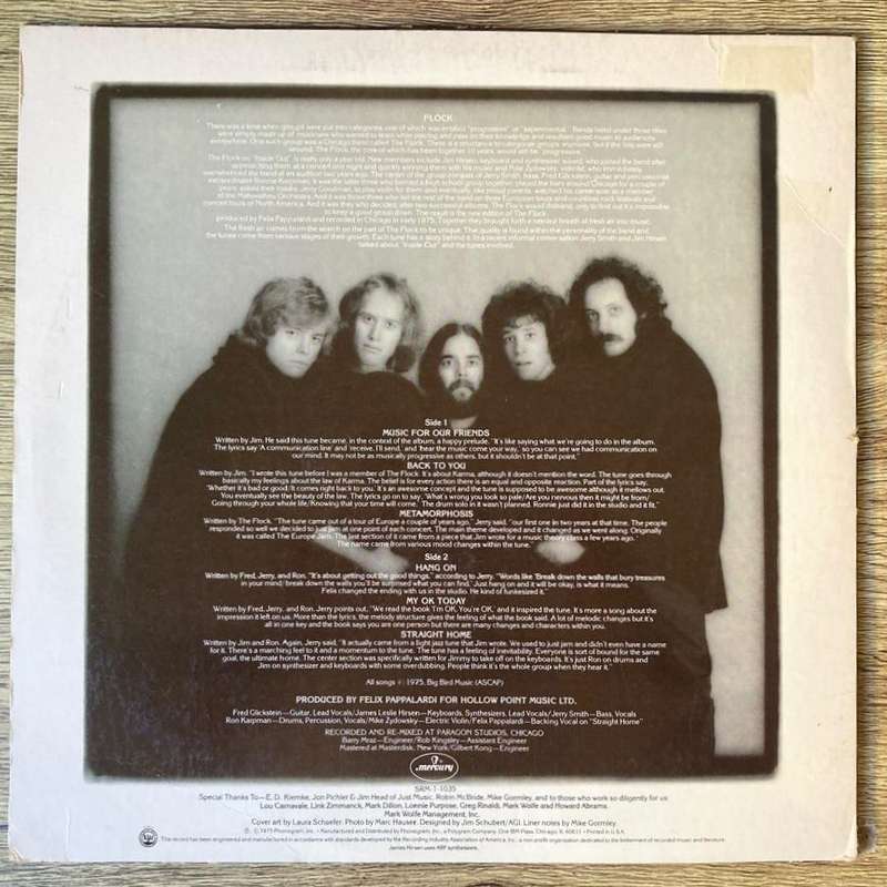 Flock - Inside Out LP/Album (1975 US import) VG+/VG