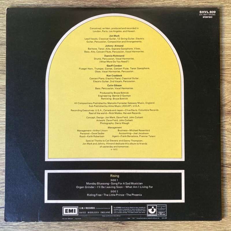 Mark-Almond - Rising LP/Album (1973 UK import) VG+/VG+