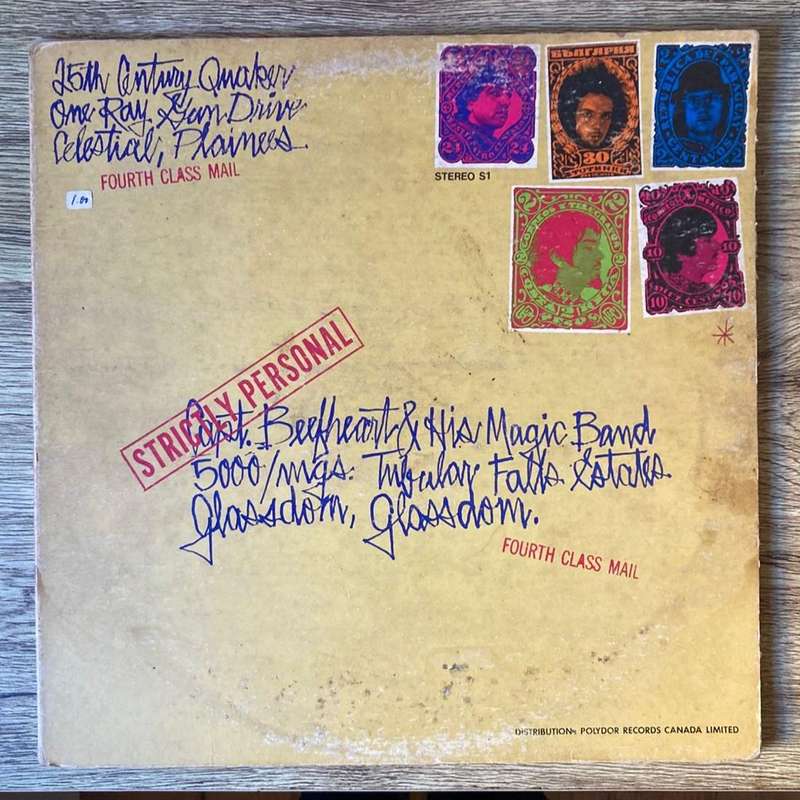 Captain Beefheart & His Magic band - Strictly Personal LP/Album (1968 Canadian import) G+/G+