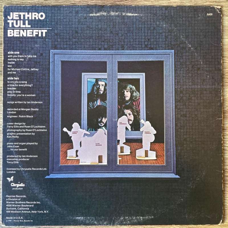 Jethro Tull - Benefit LP/Album (1970 US import) G+/VG