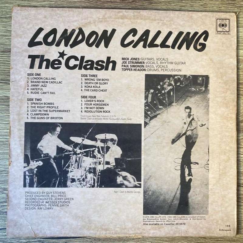 The Clash - London Calling 2xLP/Album (1980 SA press) VG/VG/G+