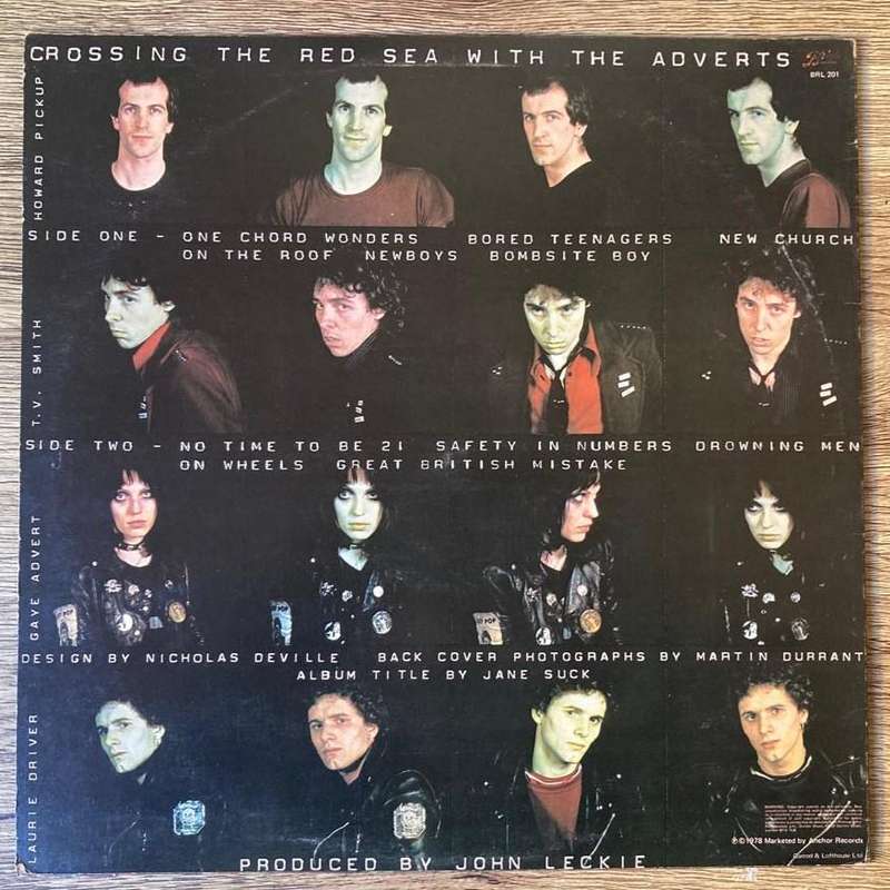 The Adverts - Crossing the Red Sea With the Adverts LP/Album (1978 UK import) VG+/VG+
