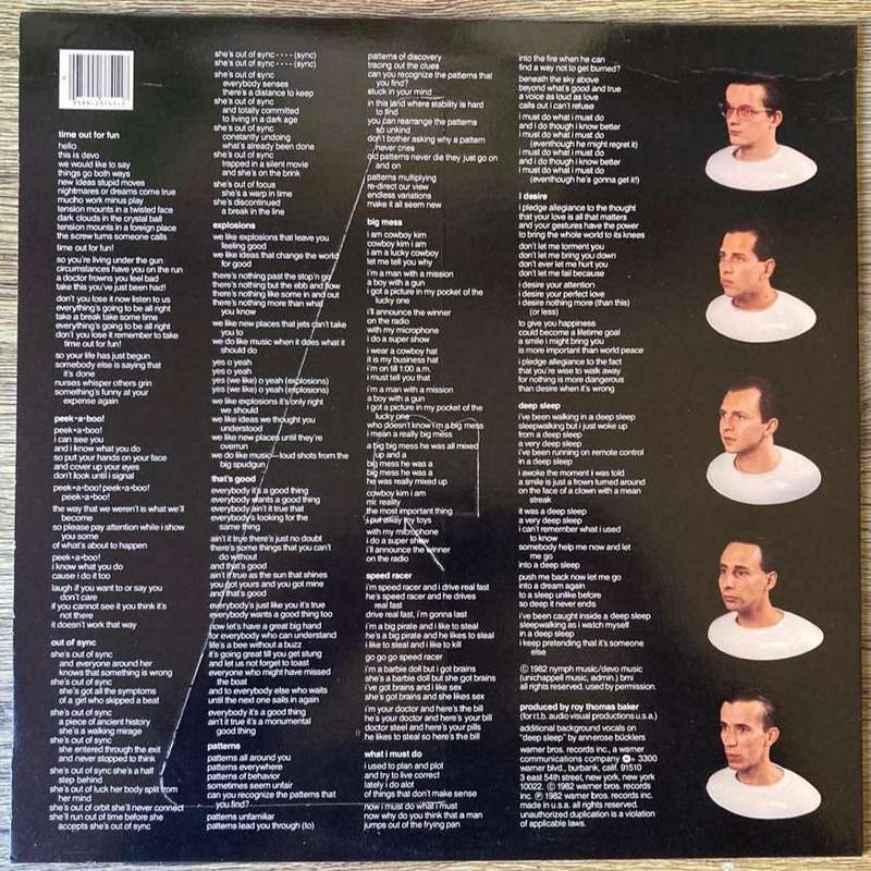 Devo - Oh, No! It's Devo LP/Album (1982 US import) VG+/VG+