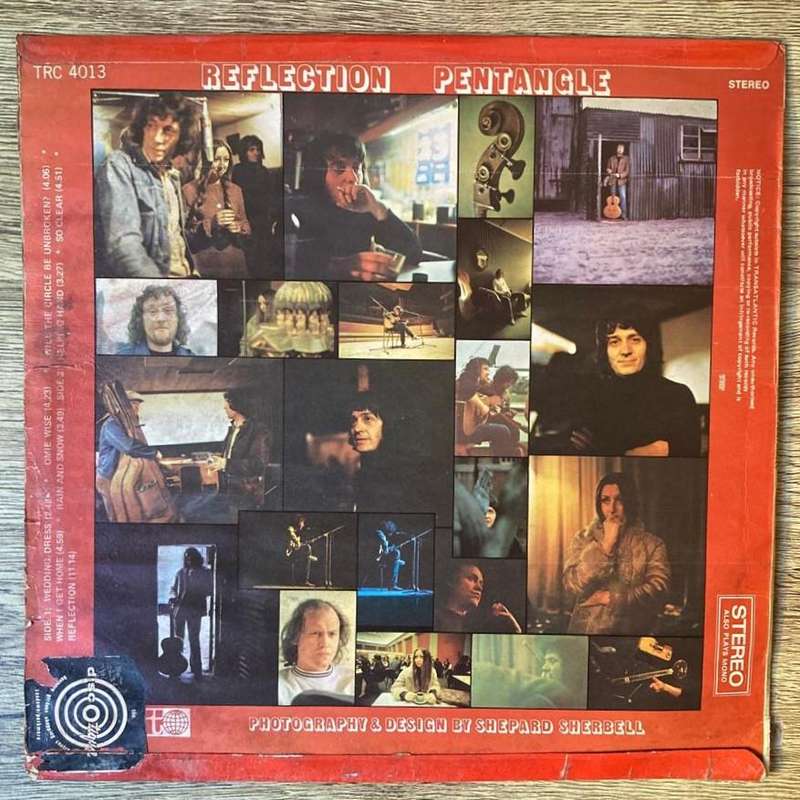 Pentangle - Reflection LP/Album (1971 SA press) VG+/G+
