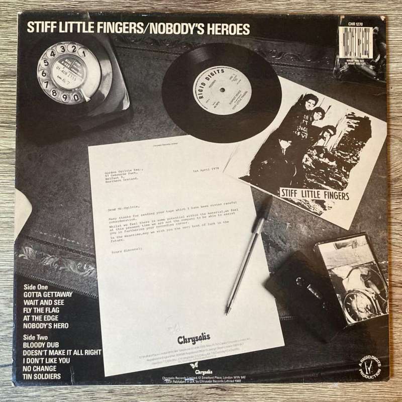 Stiff Little Fingers - Nobody's Heroes LP/Album (1980 UK import) VG+/VG+