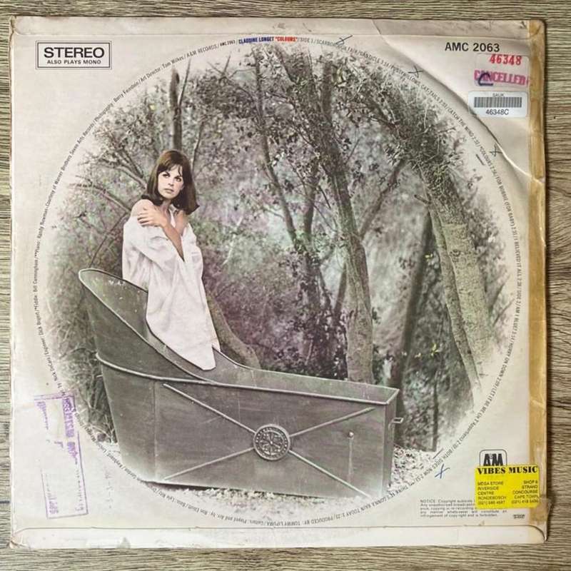 Claudine Longet - Colours LP/Album (1969 SA press) VG/VG-